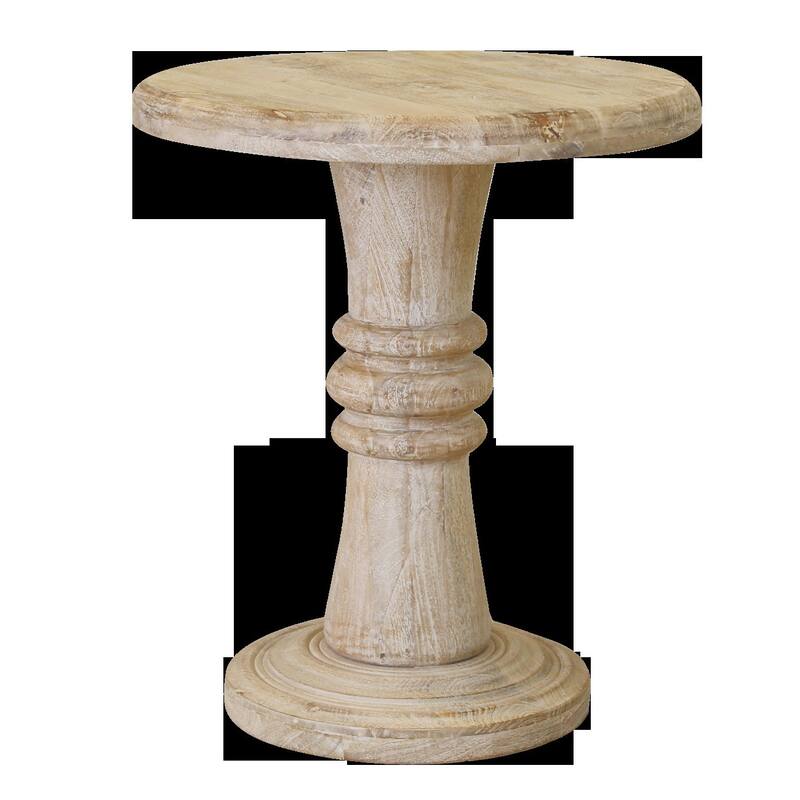 HomeRoots 28" Brown Solid Wood End Table