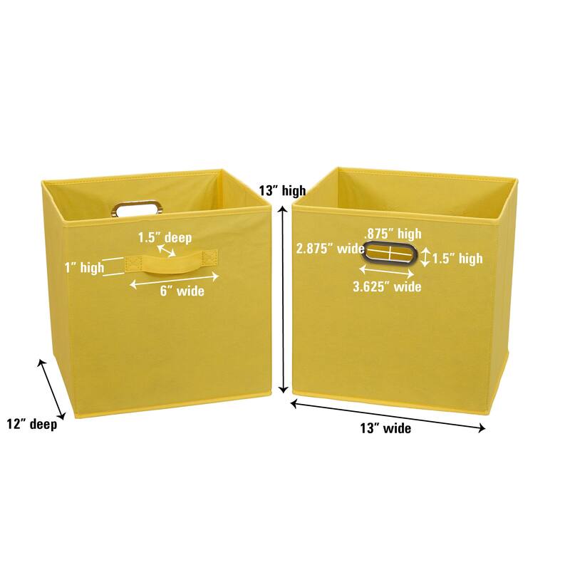 Household Essentials Fabric Storage Bins, Set of 2