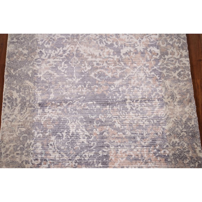 All-Over Abstract Oriental Accent Rug Handmade Wool Carpet - 2'8" x 4'9"