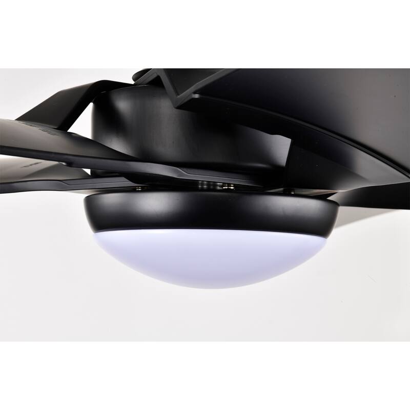 Angus 5-Blade Lighted Ceiling Fan with LED Lamp with Remote