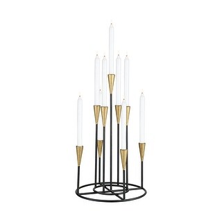 Shop 20 Black And Gold Vigil Metal Candle Holder N A Free