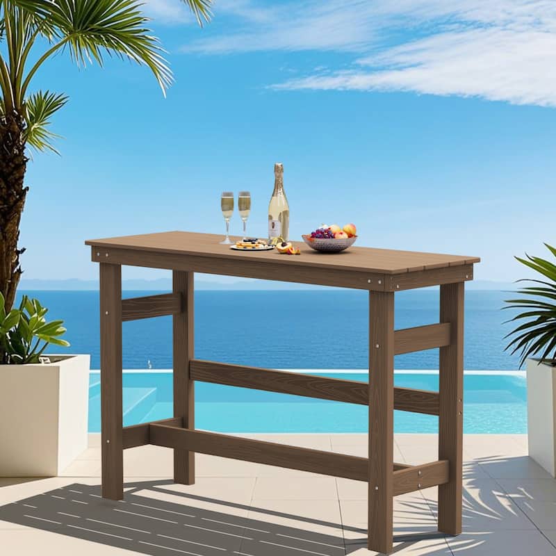 40-inch Outdoor Patio HDPE Pub Bar Table, Balcony Table