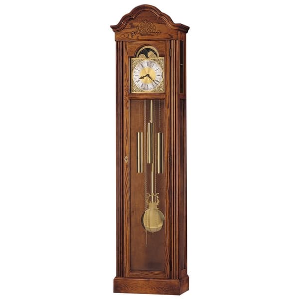 slide 1 of 1, Howard Miller Ashley Floor Clock 610-519 Yorkshire Oak
