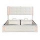 preview thumbnail 7 of 25, Full Size Upholstered Storage Bed with LED Lights, Hydraulic Storage System and USB Charging Station for Kids Teens Adults