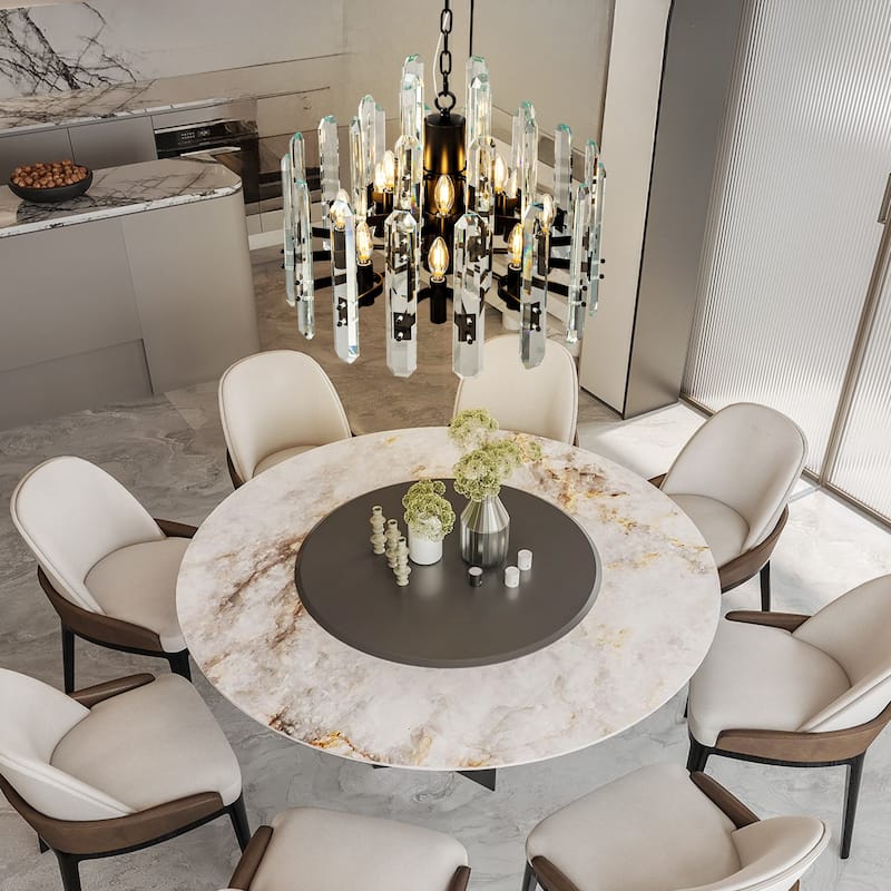 KAYLA 24- 54in Modern Luxury Crystal Chandelier Lighting - LED Ceiling Light Fixture