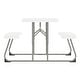 preview thumbnail 27 of 46, Indoor/Outdoor Commercial Grade Kids Folding Picnic Table with Benches - 37.5"D x 32.625"W x 21.5"H