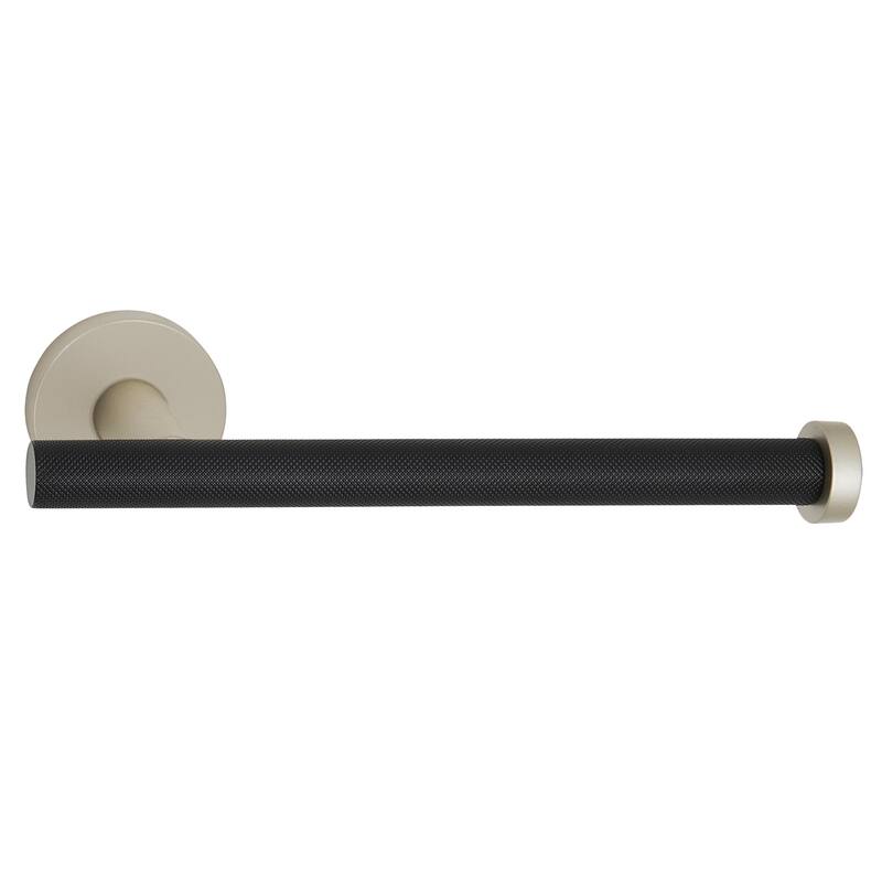 Alno A9466R-KNURLED Vita Bella Modern Diamond Knurled Bar Right Side - Matte Nickel / Matte Black