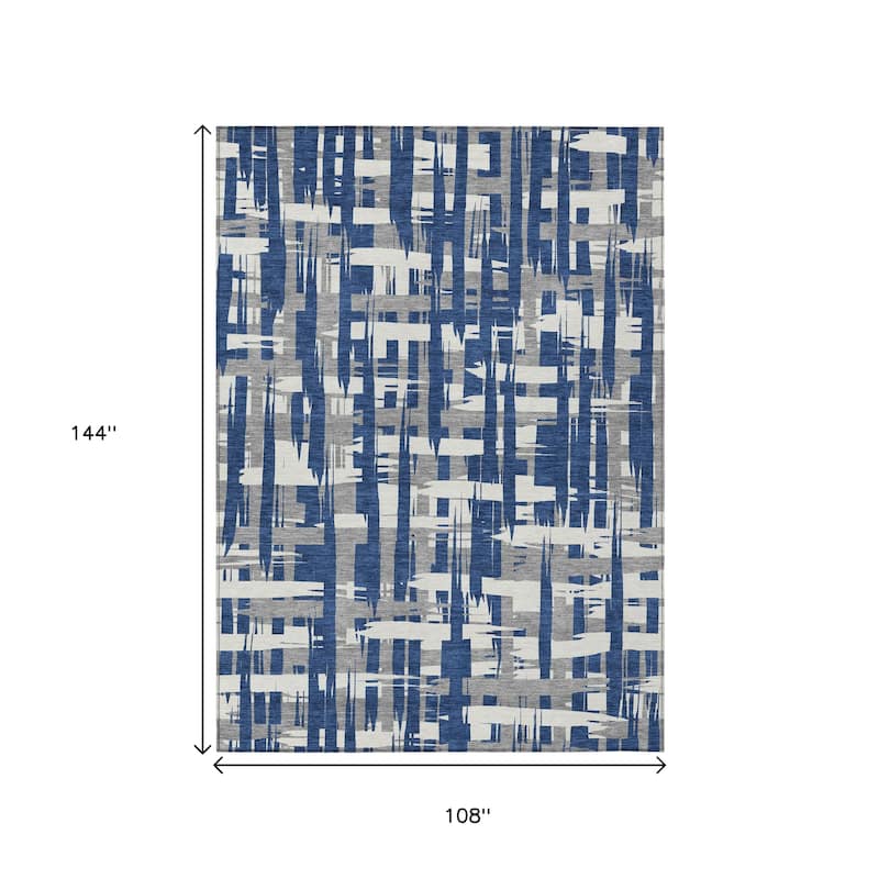HomeRoots Striped Transitional Rectangle Outdoor Rug