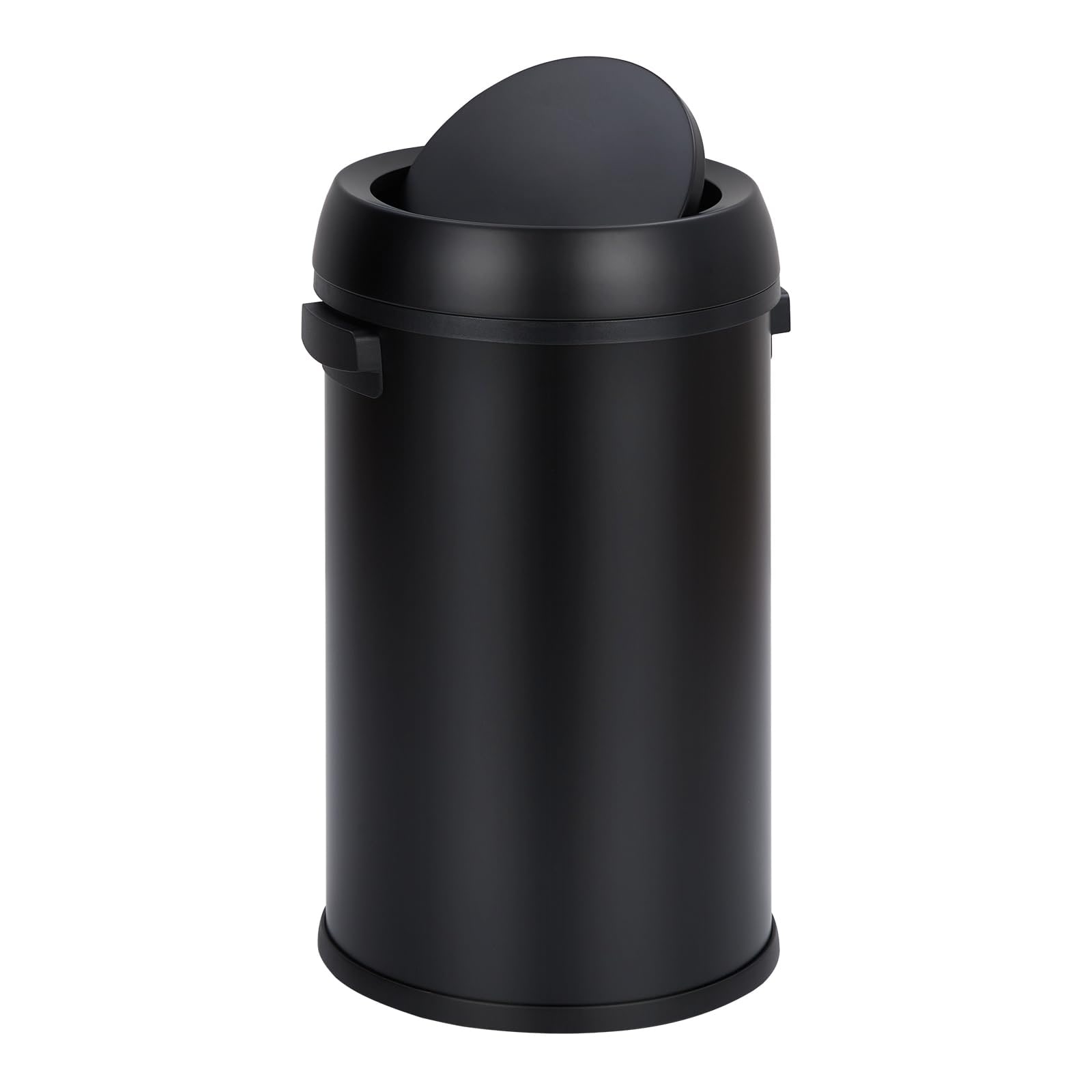 17 Gallon Stainless Steel Trash Can with Swing Lid - Fingerprint-Proof, Heavy-Duty Commercial Garbage Bin