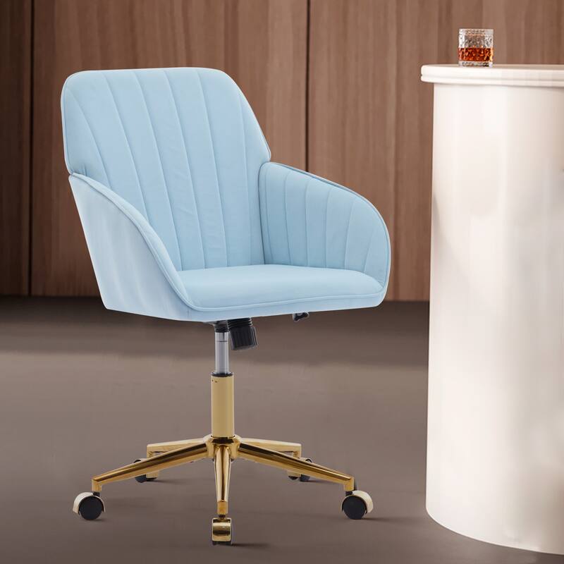 Modern Upholstered Swivel Office Chair