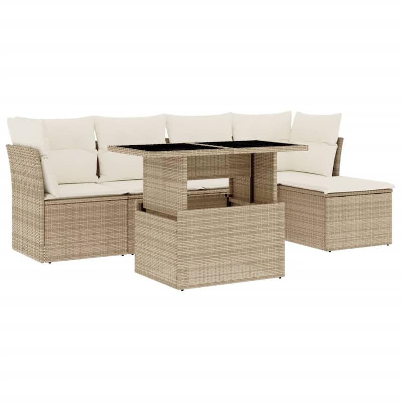 6-Piece Modular Garden Sofa Set
