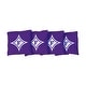 preview thumbnail 1 of 1, Furman University Purple Cornhole Bags All-Weather Resin Filled