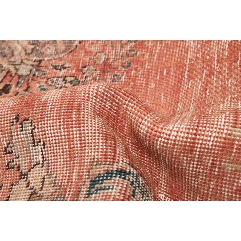 ECARPETGALLERY Hand-knotted Antalya Vintage Dark Copper Wool Rug - 5'9 x 8'9