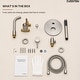 preview thumbnail 40 of 40, Wall Mounted Tub Faucet with Hand Shower Tub Filler Faucet Set