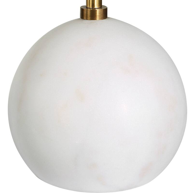 Uttermost 25216 Gimlet 9" Diameter Metal Top, Marble Pub/Bistro Table