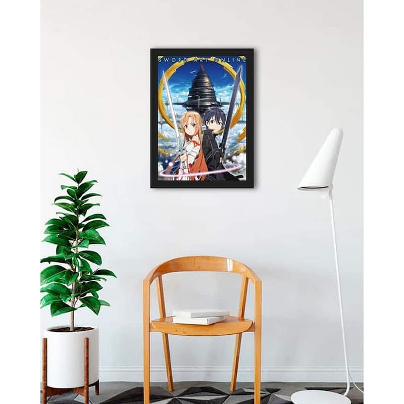 Sword Art Online Framed Poster - 24 x 36 Inch
