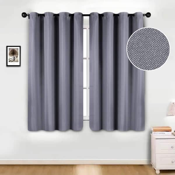 Superior Jaxon Washable Room Darkening Curtains, Set of 2 Panels
