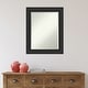 preview thumbnail 21 of 31, Beveled Bathroom Wall Mirror - Shipwreck Black Frame