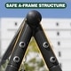 preview thumbnail 3 of 6, Swing Sets for Backyard, 550LBS Swingset Outdoor for Kids, Swing Set with Slide and Glider, 1 Saucer Swing