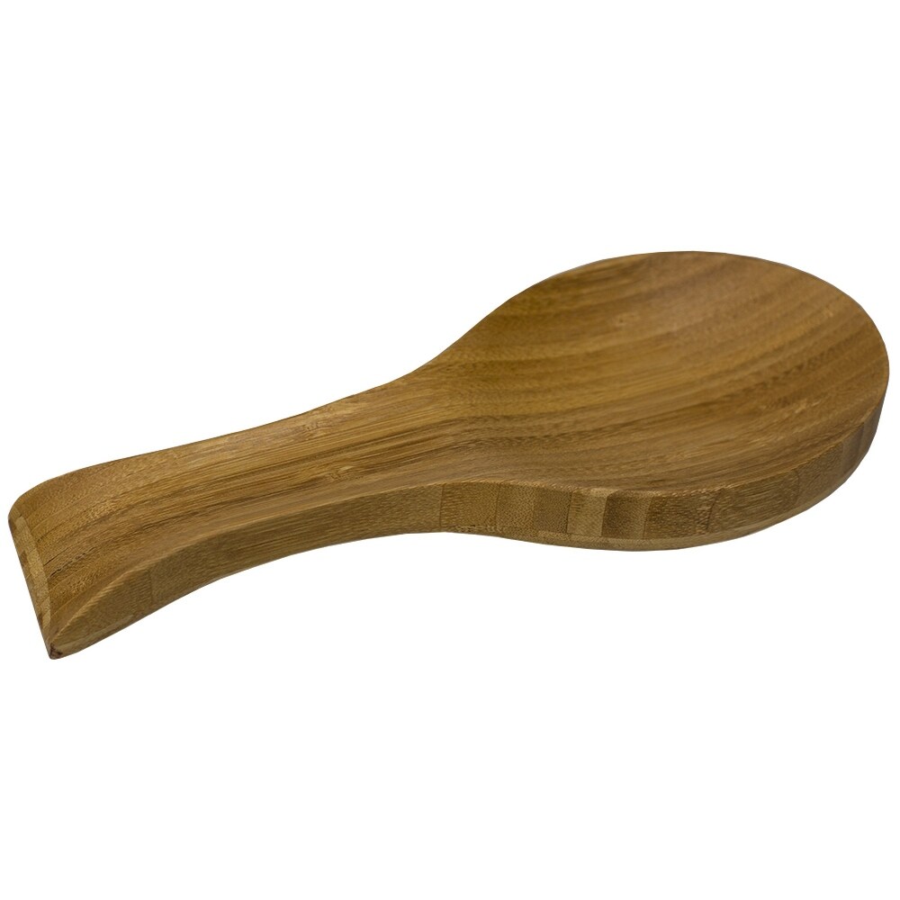 Overstocklarge Bamboo Spoon Rest Cooking Ladle Holder Natural Brown Dailymail