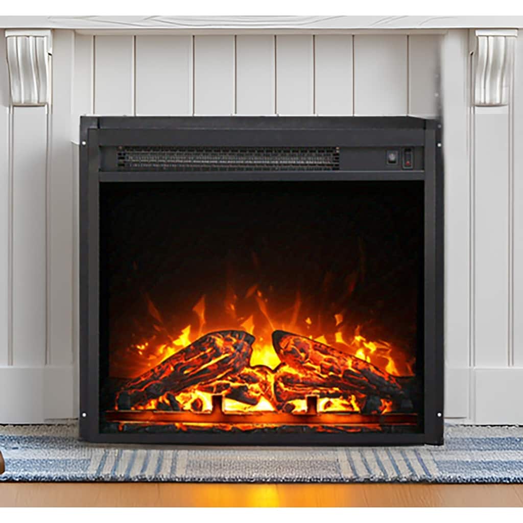 18" Electric Fireplace for Bedroom Office, 1400W - 18 Inch