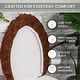 preview thumbnail 67 of 189, Home Weavers Waterford Collection Cotton Toilet Lid Rug | Elastic Fit | Fit Most Standard Toilet Lid | 18"x18"