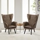 preview thumbnail 9 of 92, Upholstered Wingback Armchair Leisure Accent Chair, Single - 40.55" H x 28.34" W x 33.1" D