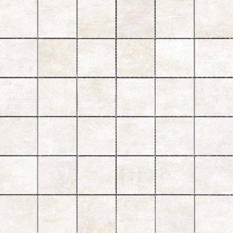 The Tile Life Quell 2x2 Porcelain Floor, Wall & Backsplash Tile - White - 1 Sheet (1 Sq. ft.)