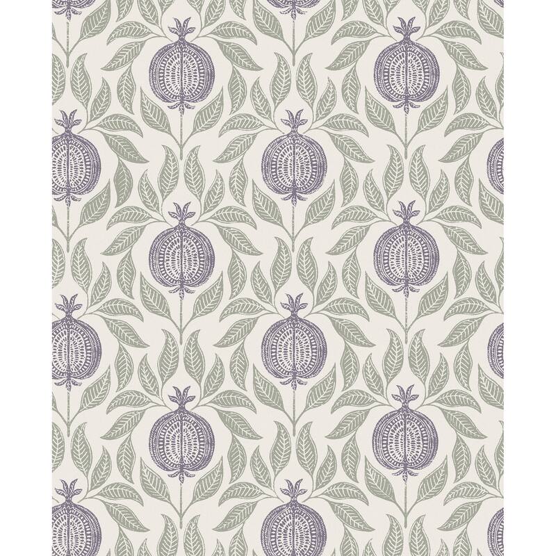 Graham & Brown Apple of Grenada Mauve & Sage Wallpaper