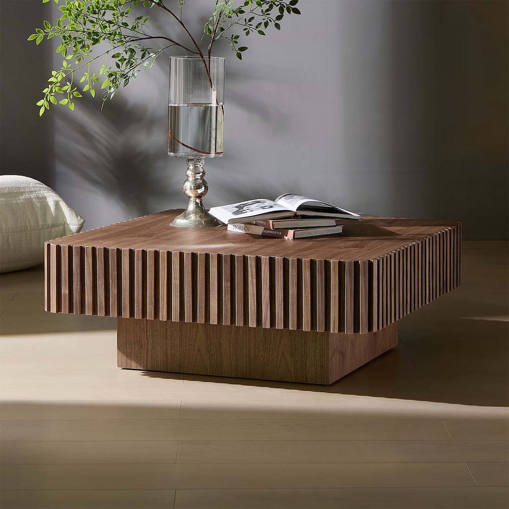 Modern Square Coffee Table,for Living Room,Small Footprint