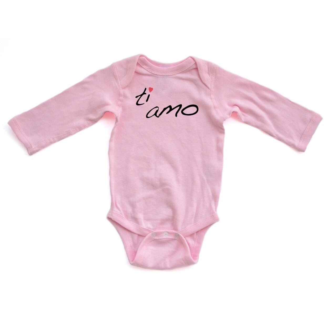 Shop Apericots Ti Amo Italian For I Love You Cute Baby Long Sleeve Bodysuit On Sale Overstock 31171354