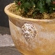 preview thumbnail 10 of 15, Simba Roman Lionhead Accents Chalice Lightweight Concrete Garden Urn Planter by Christopher Knight Home