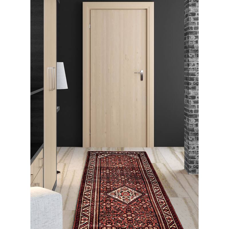 ECARPETGALLERY Hand-knotted Andelz Dark Copper Wool Rug - 3'7 x 9'11