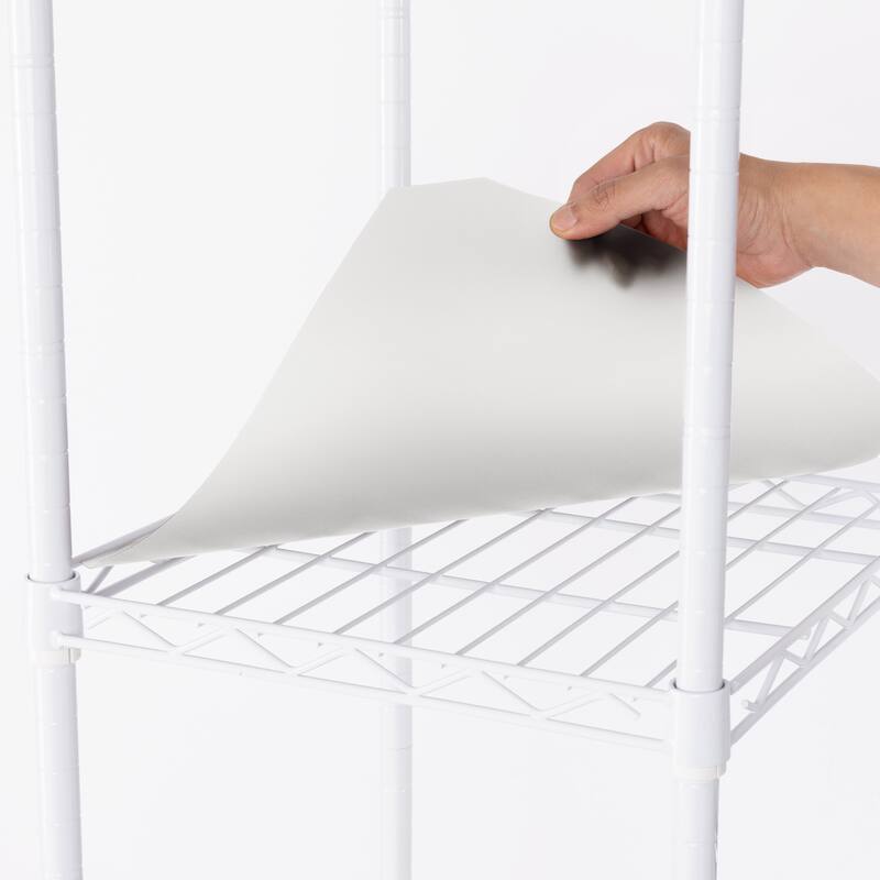 Seville Classics Expandable Closet Organizer System, White