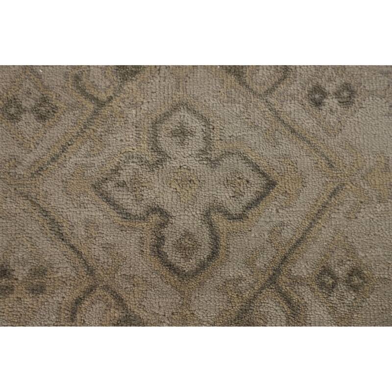 All-Over Oushak Oriental Area Rug Handmade Wool Carpet - 7'11" x 9'11"