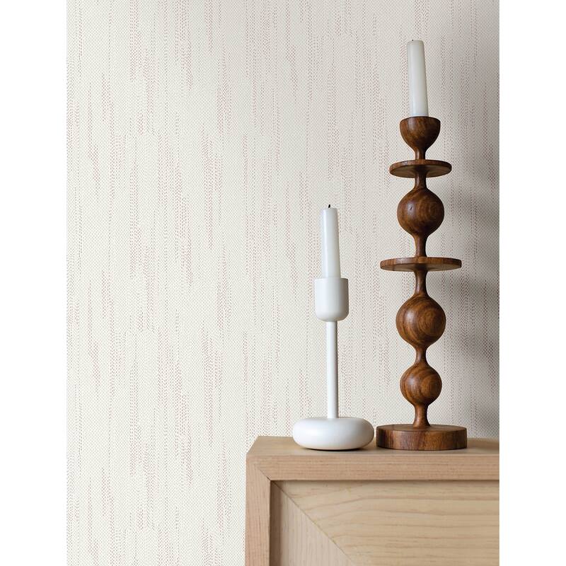 A-Street Prints Baris Rose Gold Stipple Stripe Wallpaper