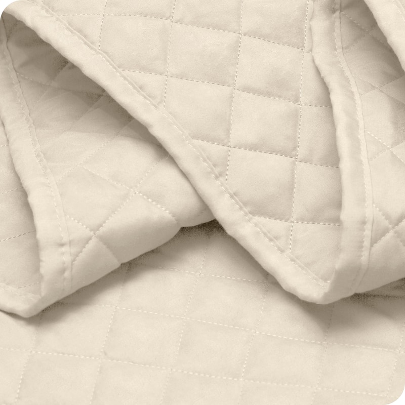 Bare Home Diamond Stitched Lightweight Microfiber Coverlet Set