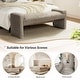 preview thumbnail 12 of 37, Roland Modern 58.5''W Upholstered Bedroom Bench by HULALA HOME