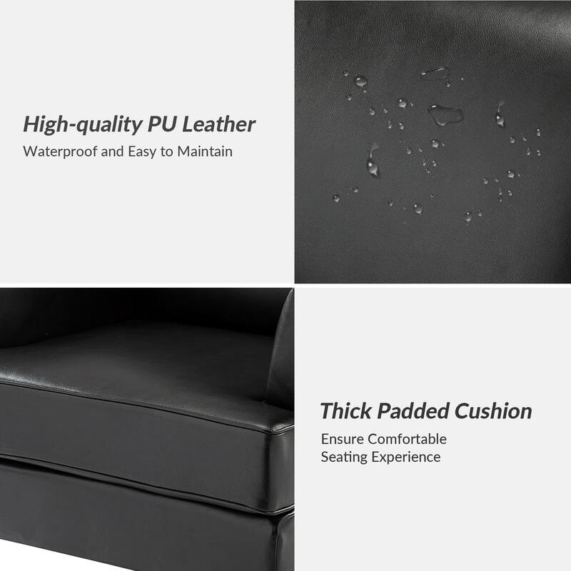 Nileus Contemporary and Classic Polyester Accent Chair with Solid Wooden Legs by HULALA HOME