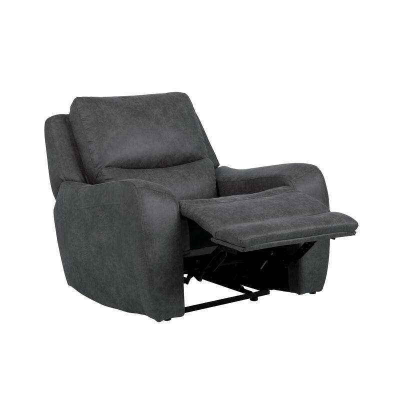 Furniture of America Evelio Modern 3-Piece Oversized Power Recline Sofa Set with USB Ports