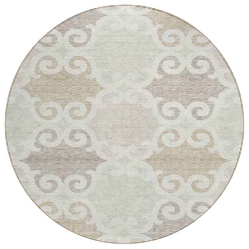 HomeRoots Trellis Transitional Rectangle Outdoor Rug