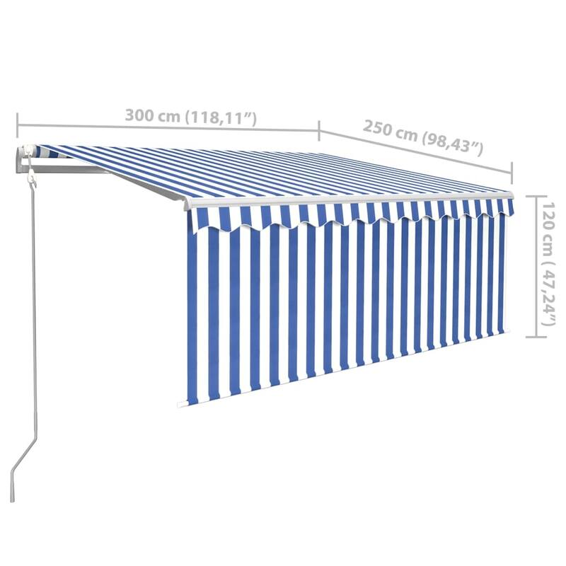 vidaXL Electric Awning Retractable Canopy Sunshade Shelter for Garden Porch