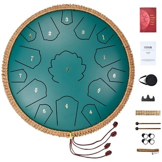 Steel Tongue Drum Rain Drum for Outside Garden, D Major Key, Tank Drum Hand Pan Drum Percussion Instrument