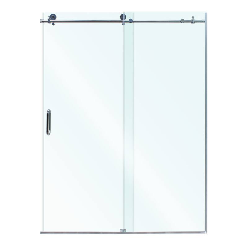 Miseno 76" High x 60" Wide Frameless Sliding Shower Door with Clear