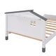 preview thumbnail 37 of 52, Platform bed with house shaped headboard