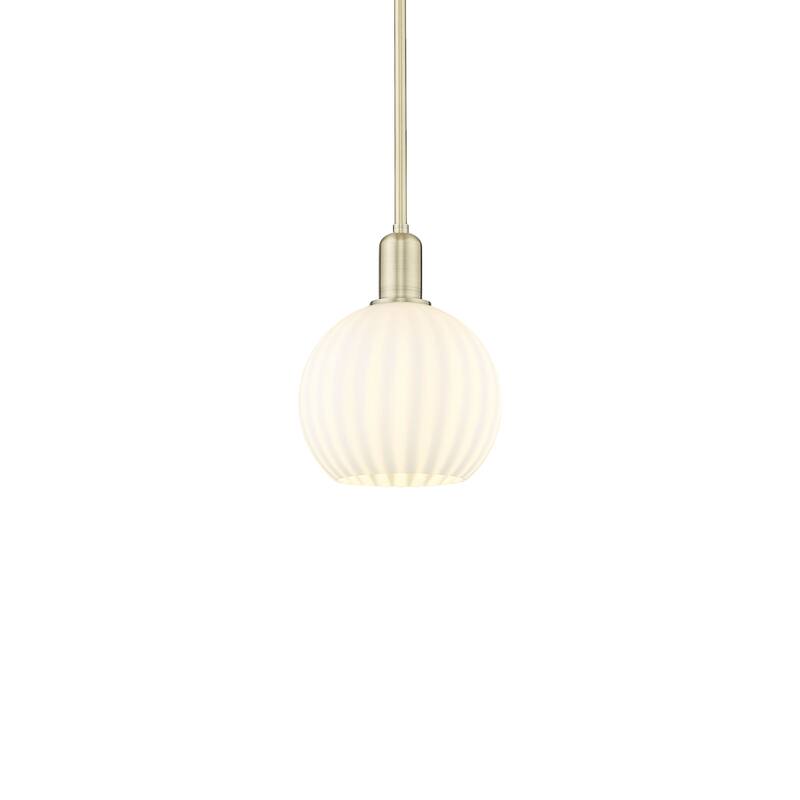 Innovations Lighting 716-1S-11-8 White Venetian Pendant White Venetian