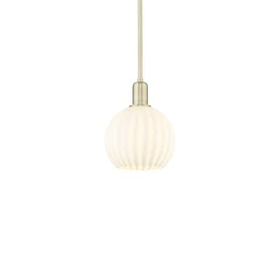 Innovations Lighting 716-1S-11-8 White Venetian Pendant White Venetian