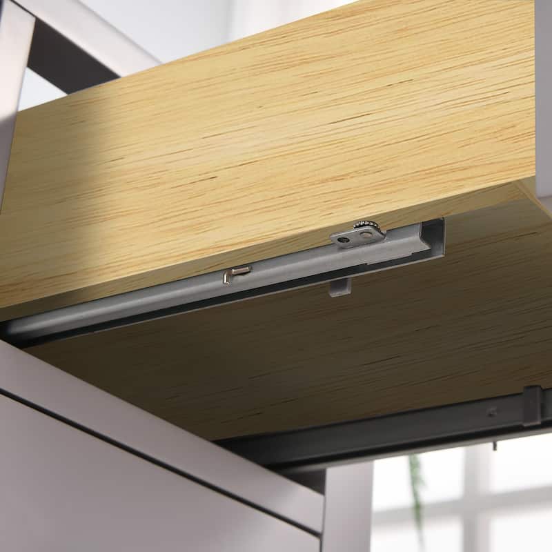 StarrySky 60 inch Undermount Double Sink Bathroom Vanity with Engineered Carrara Marble Top