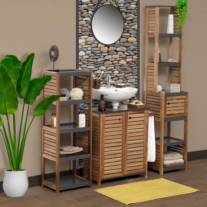 Under Sink Cabinet with U-Shaped Cut-Out with Towel Holder - 27"L x 12"W x 27 5/8"H