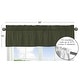 preview thumbnail 5 of 4, Dark Green Window Curtain Valance for Woodland Camo Collecton - Solid Color Hunter Forest Olive for Rustic Deer